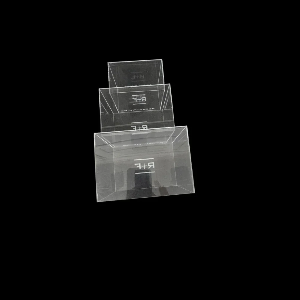 Rodan + Fields Acrylic Display Risers Set of 3 Clear Countertop Product Display